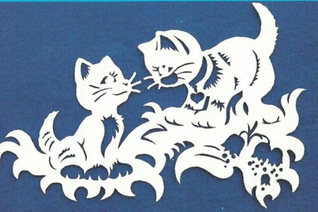 Трафарет кошки