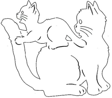 Вытынанка кошка