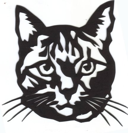 Вытынанка кот