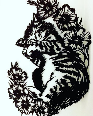 Вытынанки коты