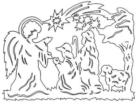 Рождественские трафареты на окна