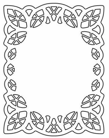 Рамки трафареты для вырезания из бумаги