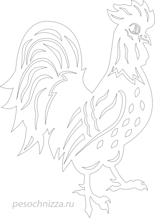 Вытынанки петух