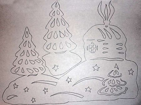 Украшения на окна домики