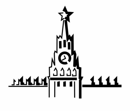 Москва Кремль вектор силуэт