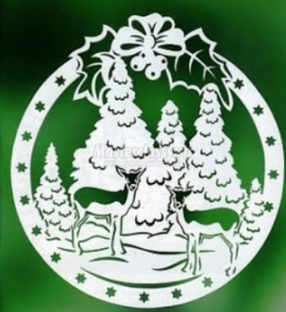 Сложные вытынанки к новому году