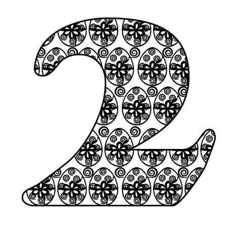 Вытынанки цифры