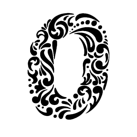 Цифра 2 трафарет