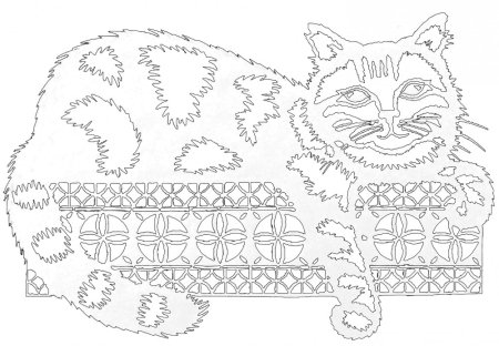 Вытынанка кошка