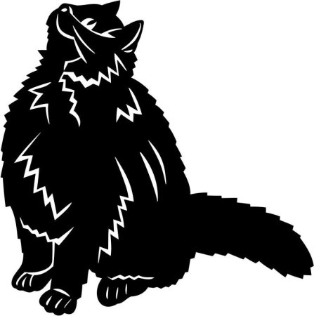 Кошка украшение на окно
