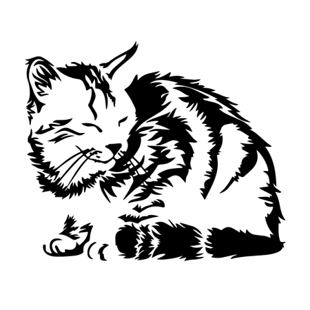 Вытынанка кот