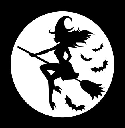 Силуэт ведьмы