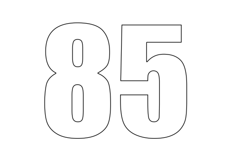 Трафареты на окна цифры 2020