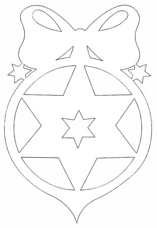 Новогодние шары трафареты на окна