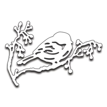 Новогодние трафареты на окна птицы