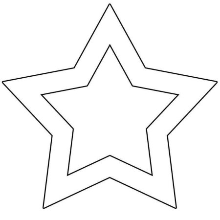 Звезда раскраска