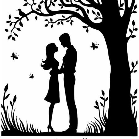 Трафарет влюбленных