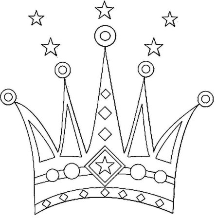 Корона раскраска