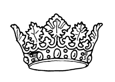 Корона раскраска