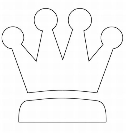 Корона раскраска