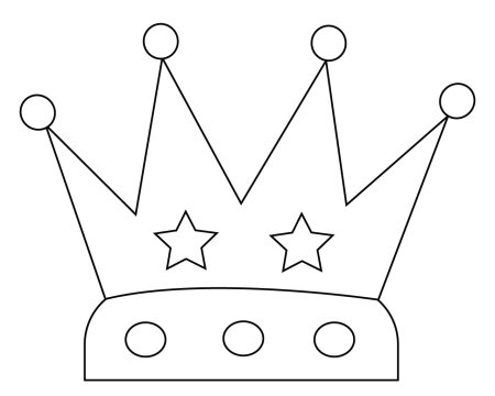 Корона царя трафарет