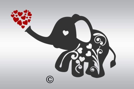 Трафареты для декора Слоник