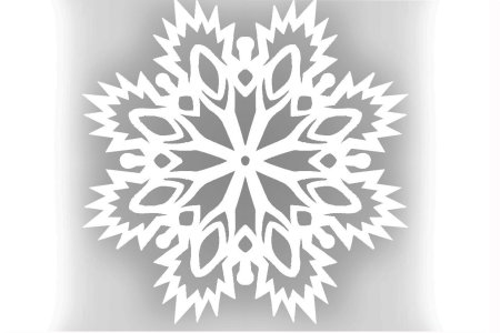 Снежинка раскраска