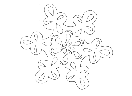 Красивые снежинки