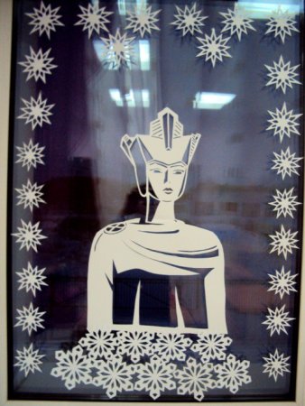 Снежная Королева на окно