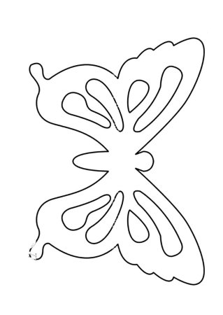 Бабочки на окно трафарет