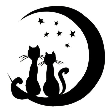 Трафарет кошки