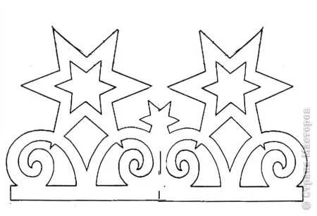 Трафарет "новогодний узор"