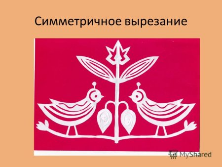 Аппликация симметричная Силуэтная