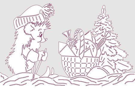 Новогодние композиции вырезать