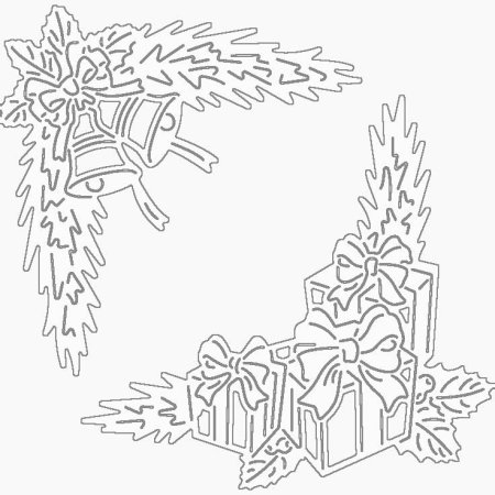 Новогодние композиции на окна из бумаги