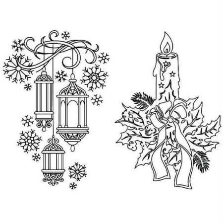 Новогодние узоры на окна