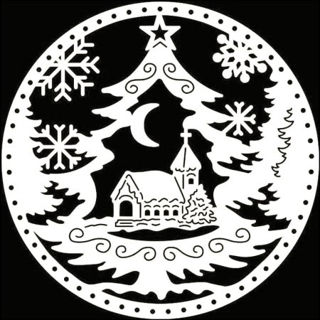 Вытынанки новогодние