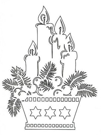 Трафареты на окна новогодние