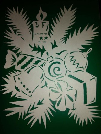 Новогодние вырезанки