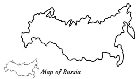 Blank Map of Russia