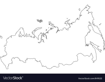 Карта России вектор