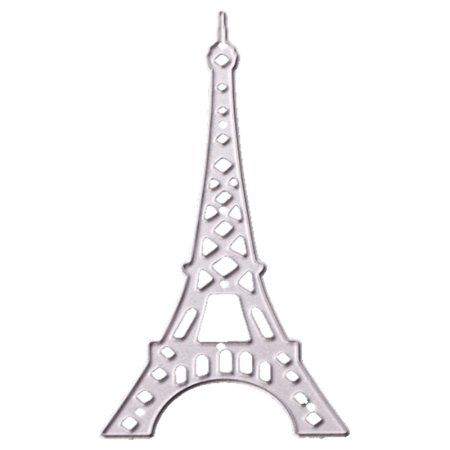 Трафарет Эйфелевой башни для броши
