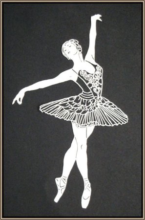 Вытынанка балерина