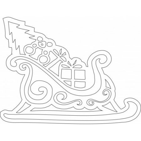 Трафареты на окна сани