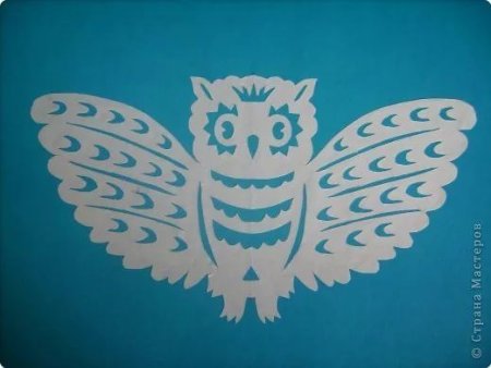 Вырезки на окна на новый год Совы