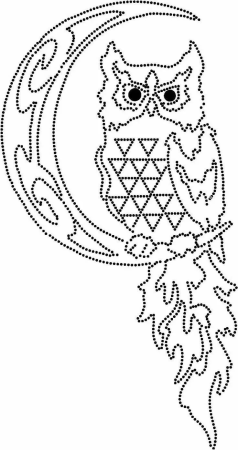 Сова с раскрытыми крыльями рисунок