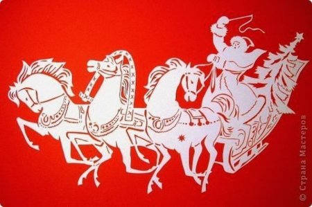 Вырезалки на окна тройка лошадей