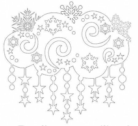 Кружевные новогодние вырезалки