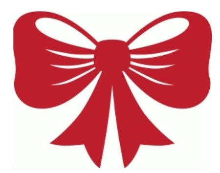 Бантик трафарет на окно