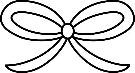 Бантик раскраска